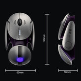 Ratón inalámbrico Bluetooth Inphic X2, recargable, silencioso, de tres modos, para juegos de oficina y portátil